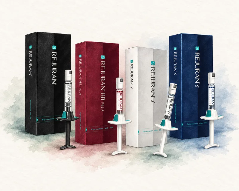 Rejuran มีประเภทและความแตกต่างอย่างไรบ้าง? - การเปรียบเทียบ Rejuran, Rejuran i, Rejuran HB และ Rejuran S
