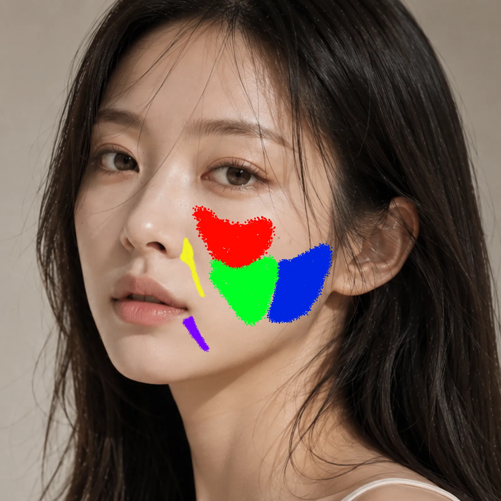 บริเวณที่ทำการรักษาด้วย Sculptra