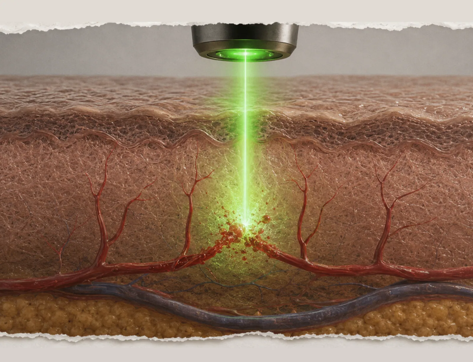 การปรับปรุงเส้นเลือดฝอยและรอยแดงด้วยเลเซอร์ V-Laser