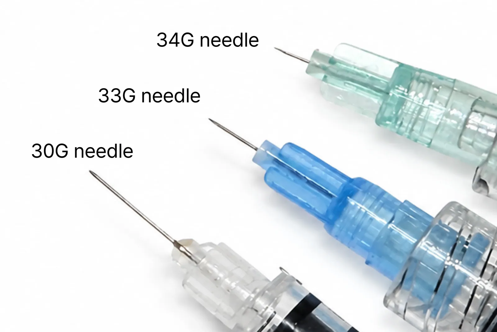 ใช้เข็มขนาด 34G ที่ละเอียดมาก