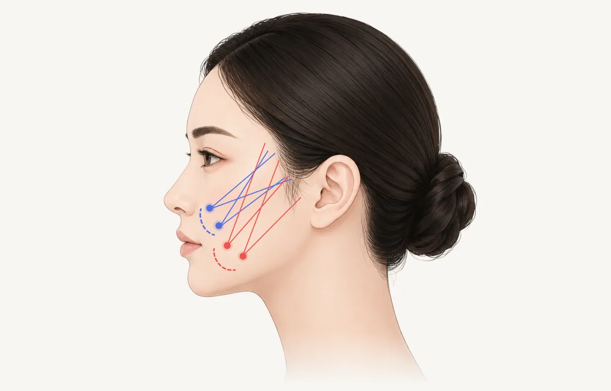 การปรับรูปทรงใบหน้าด้วยเทคนิค Reverse Cradle Silsculpting